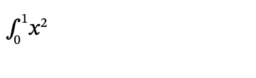 Integral of x squared from zero to one